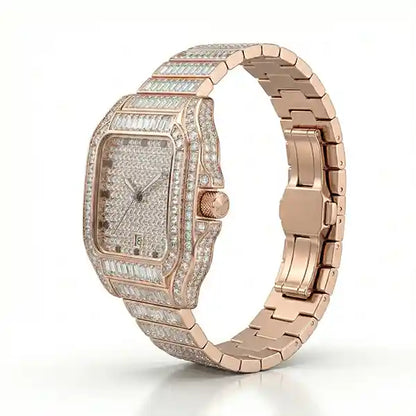 Ice Baugette – Iced Out Men's Watch by United Jewel