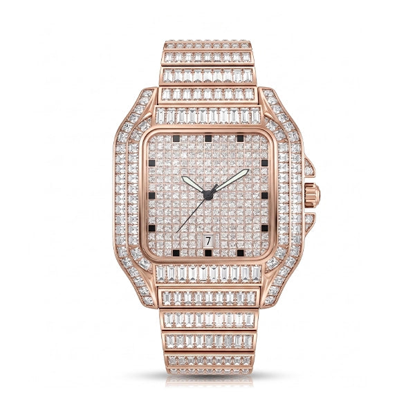 Ice Baugette – Iced Out Men's Watch by United Jewel