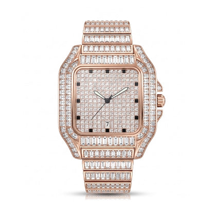 Ice Baugette – Iced Out Men's Watch by United Jewel