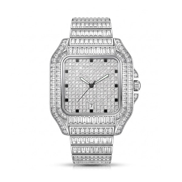 Ice Baugette – Iced Out Men's Watch by United Jewel