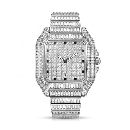 Ice Baugette – Iced Out Men's Watch by United Jewel