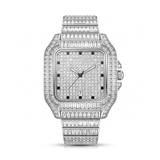 Ice Baugette – Iced Out Men's Watch by United Jewel