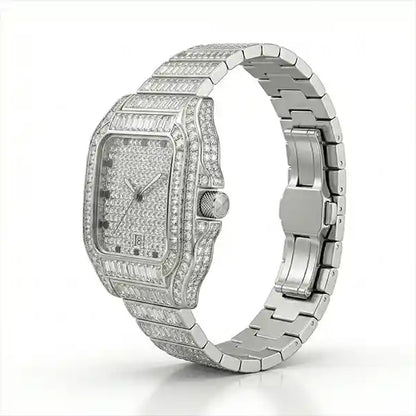 Ice Baugette – Iced Out Men's Watch by United Jewel