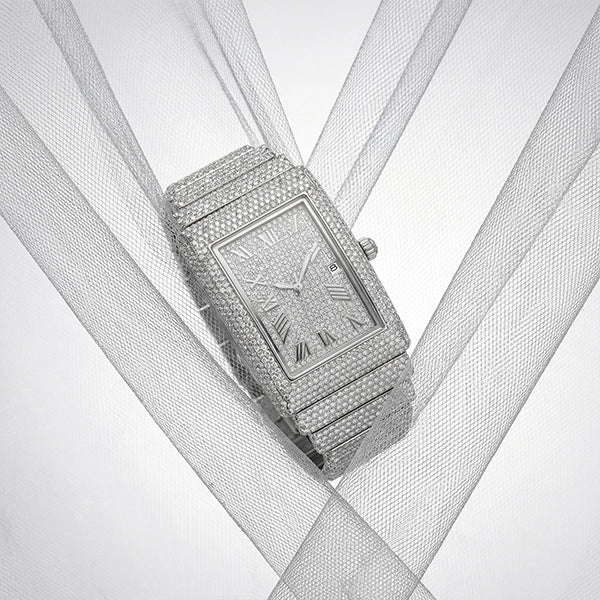 Tank Ice – Iced Out Men's Watch by United Jewel