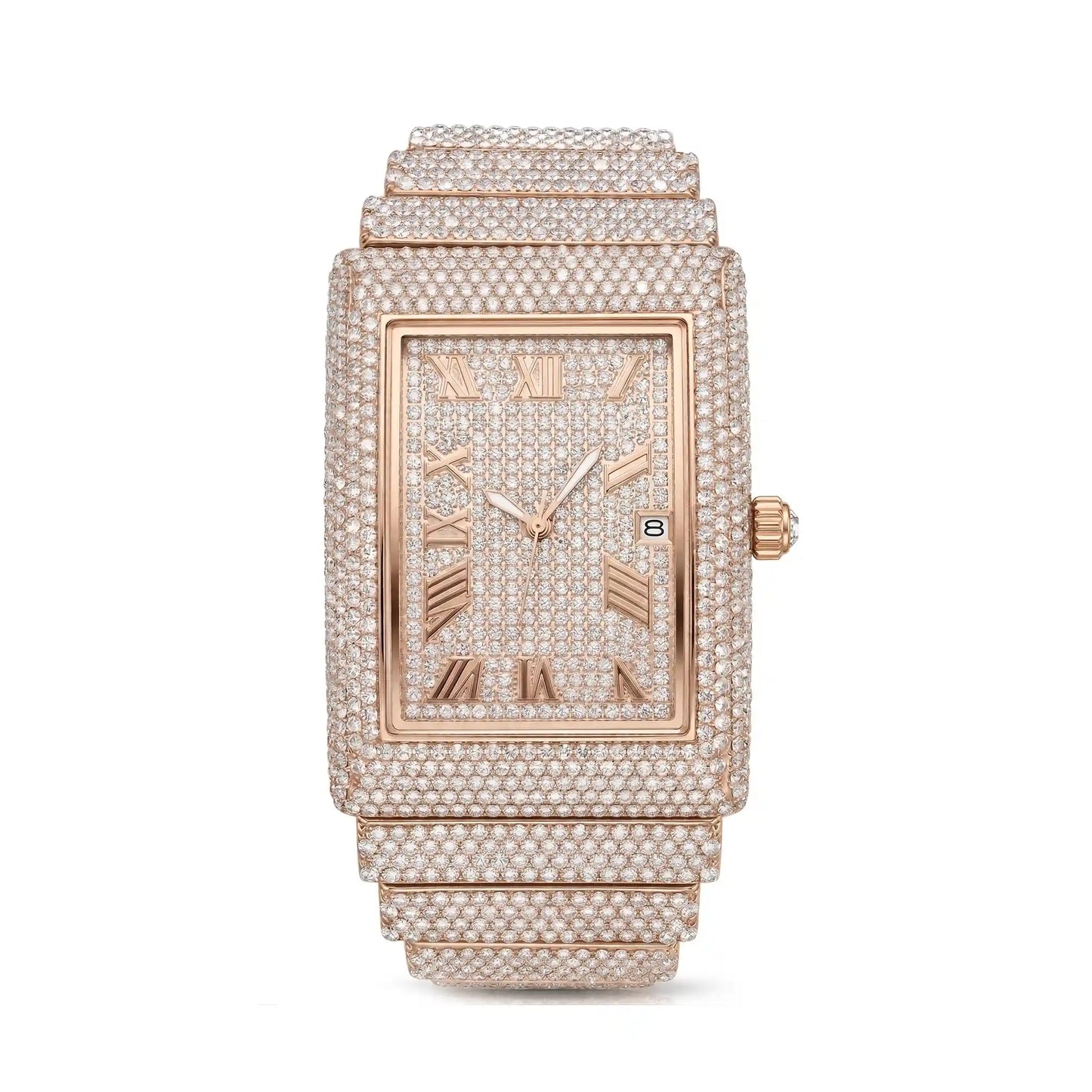 Tank Ice – Iced Out Men's Watch by United Jewel