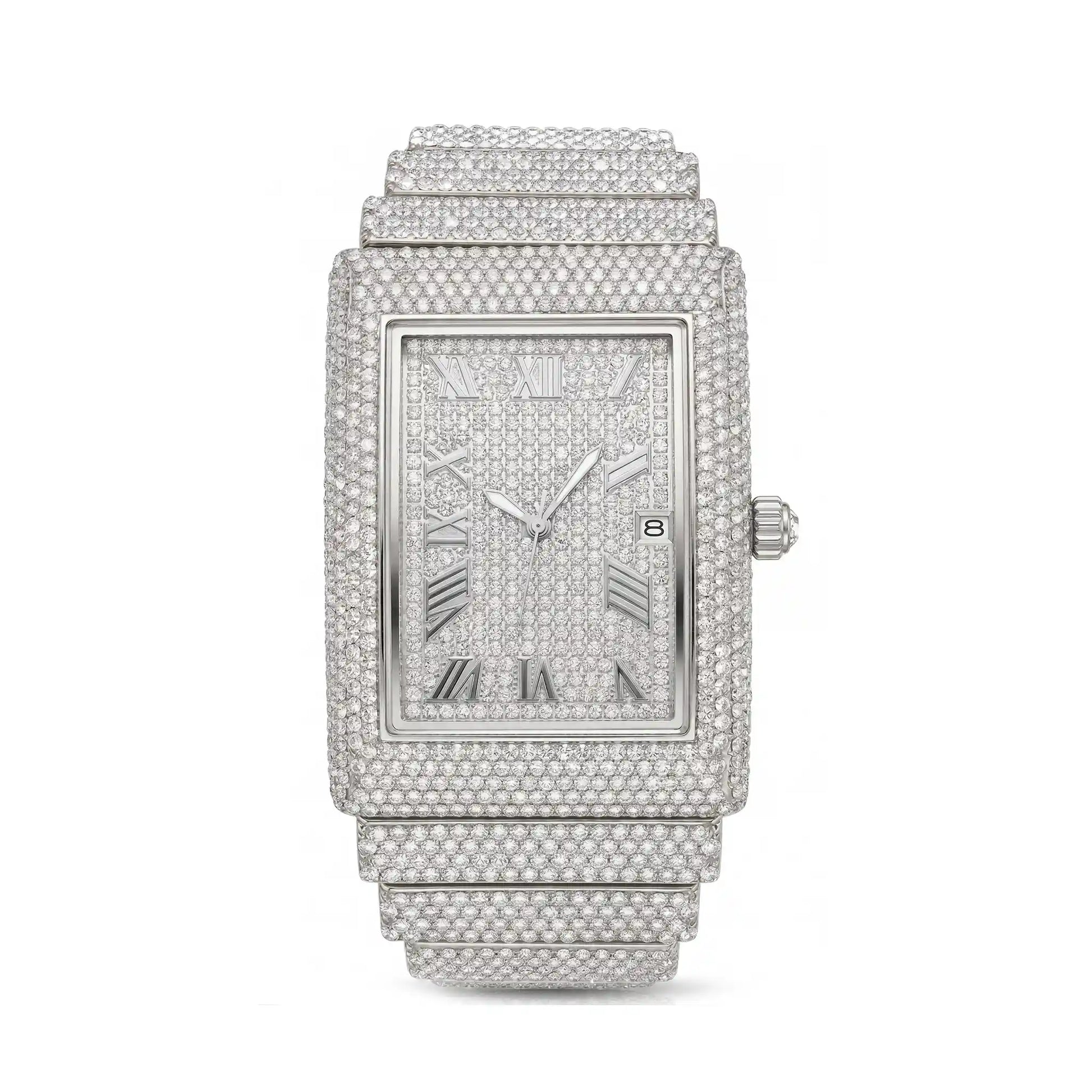 Tank Ice – Iced Out Men's Watch by United Jewel