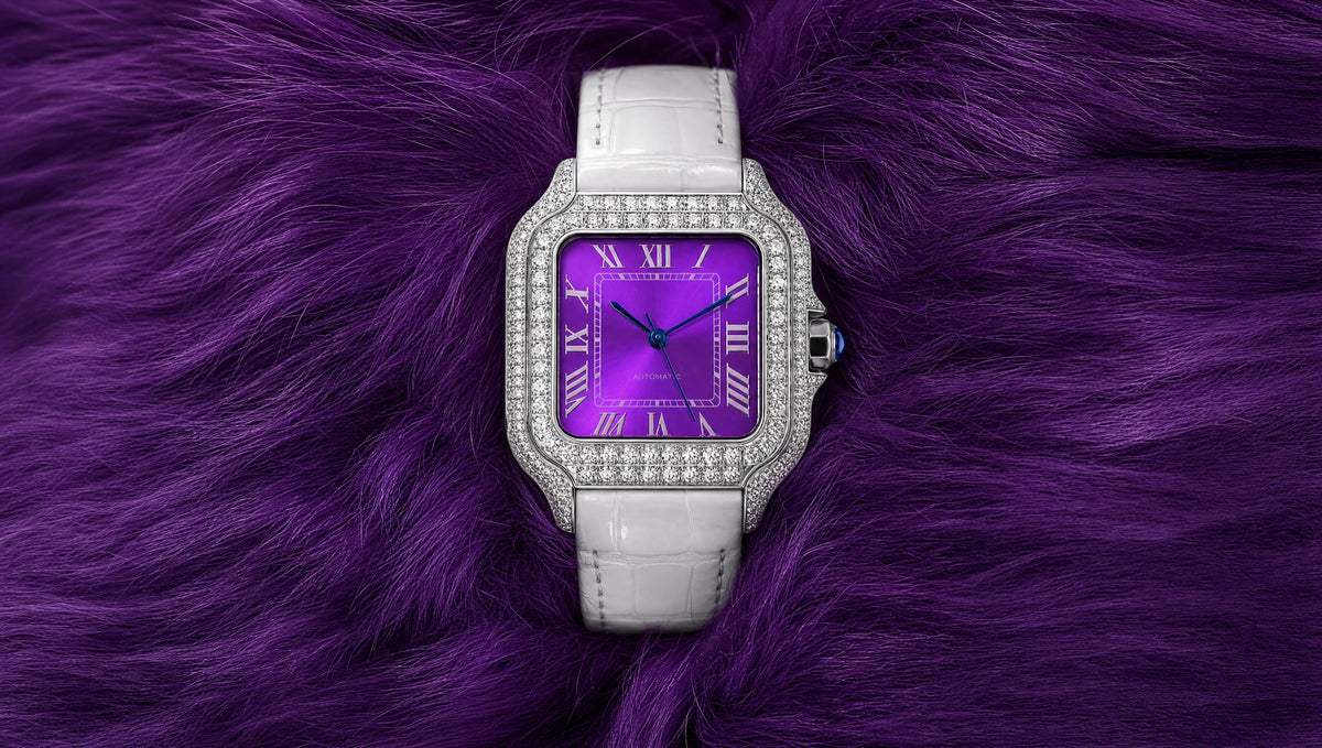 Liora amethyst moissanite watch hero banner