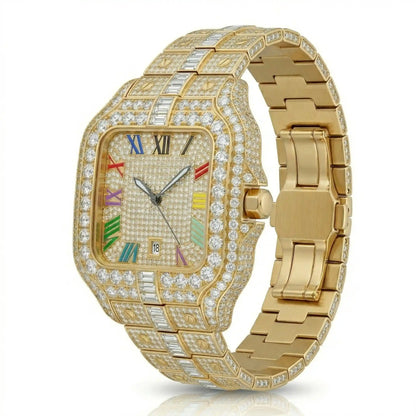 Rainbow moissanite watch – view 4 | United Jewel