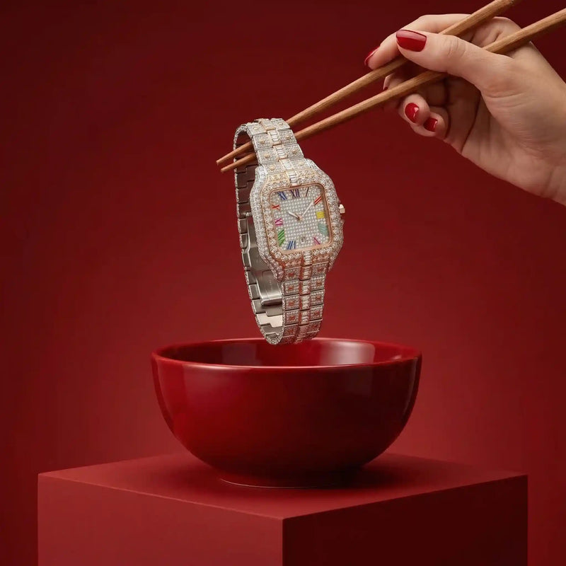 Rainbow – Iced Out Men's Watch by United Jewel
