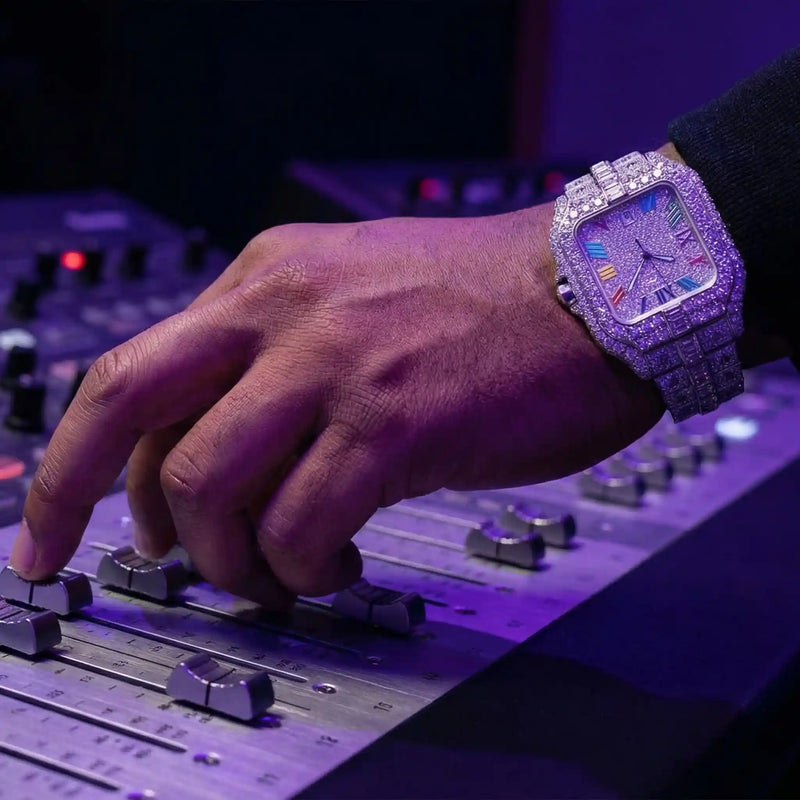 Rainbow – Iced Out Men's Watch by United Jewel