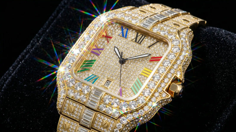 Rainbow – Iced Out Men's Watch by United Jewel