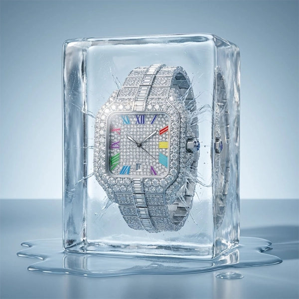 Rainbow – Iced Out Men's Watch by United Jewel