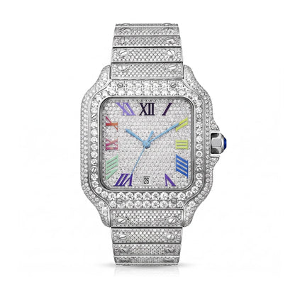 Rainbow moissanite watch – view 7 | United Jewel