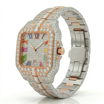 Rainbow moissanite watch – view 6 | United Jewel