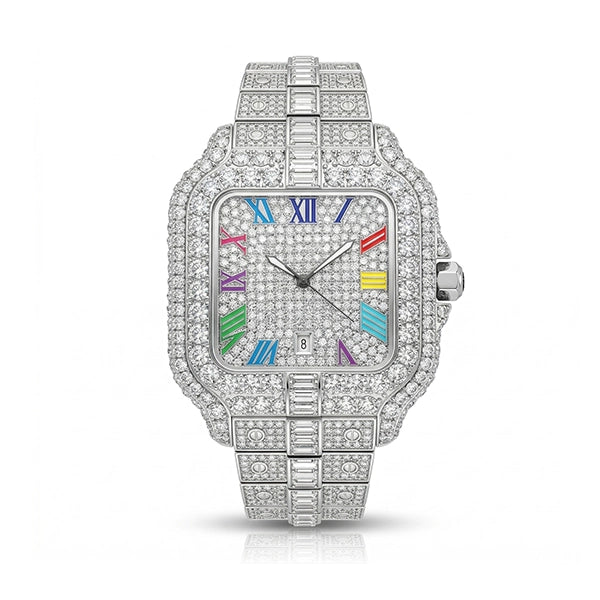 Rainbow – Iced Out Men's Watch by United Jewel