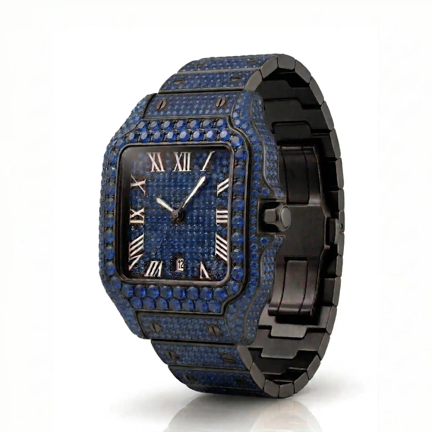 Full Ice moissanite watch – view 6 | United Jewel