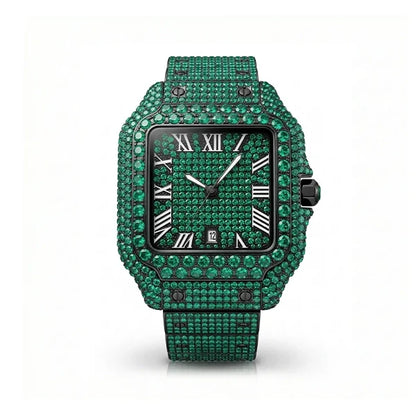 Full Ice moissanite watch – view 1 | United Jewel