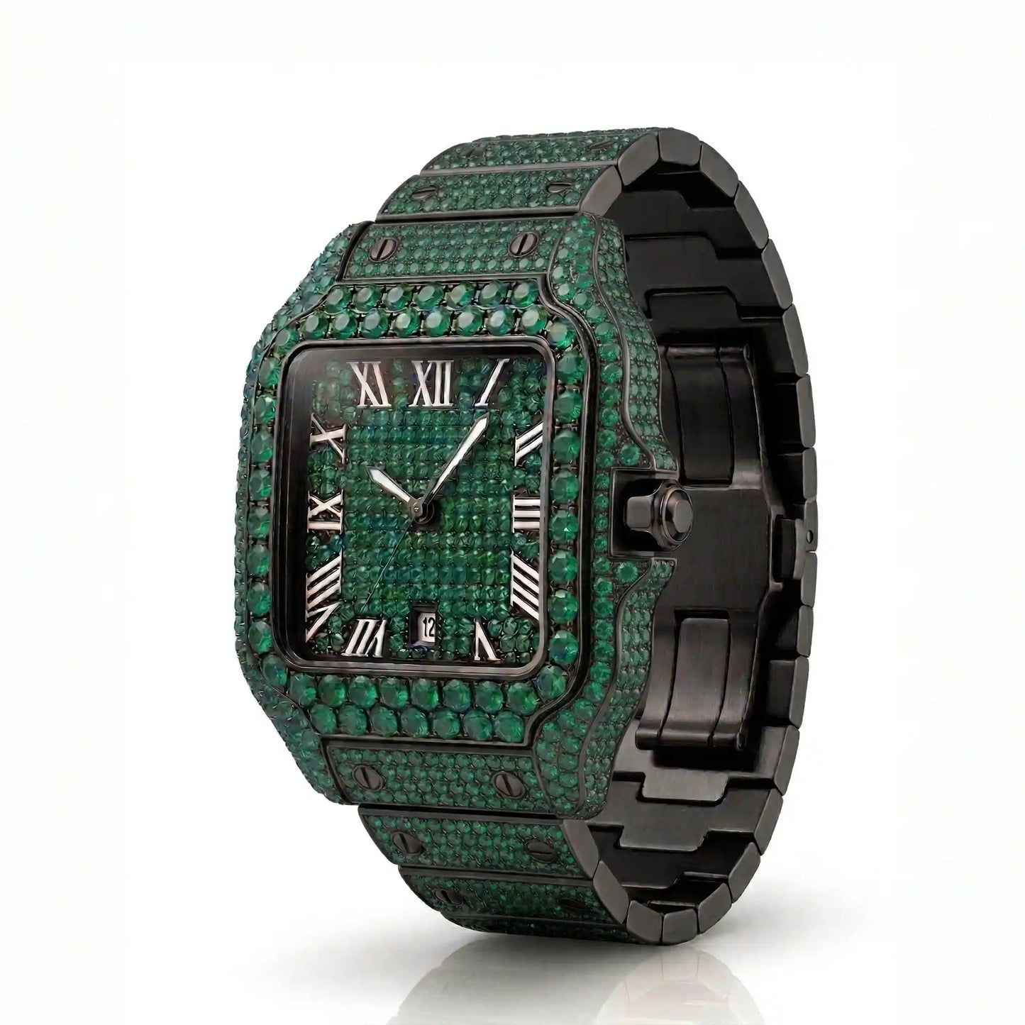 Full Ice moissanite watch – view 2 | United Jewel