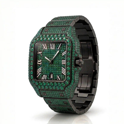 Full Ice moissanite watch – view 2 | United Jewel