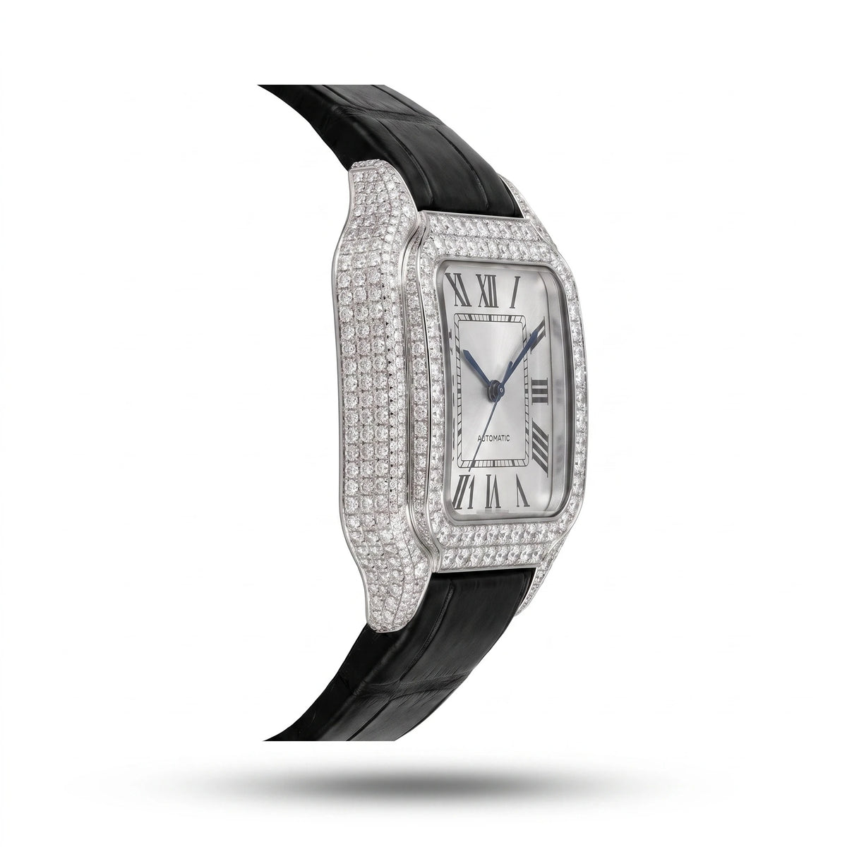 Liora Pearl women's moissanite watch – left side | United Jewel