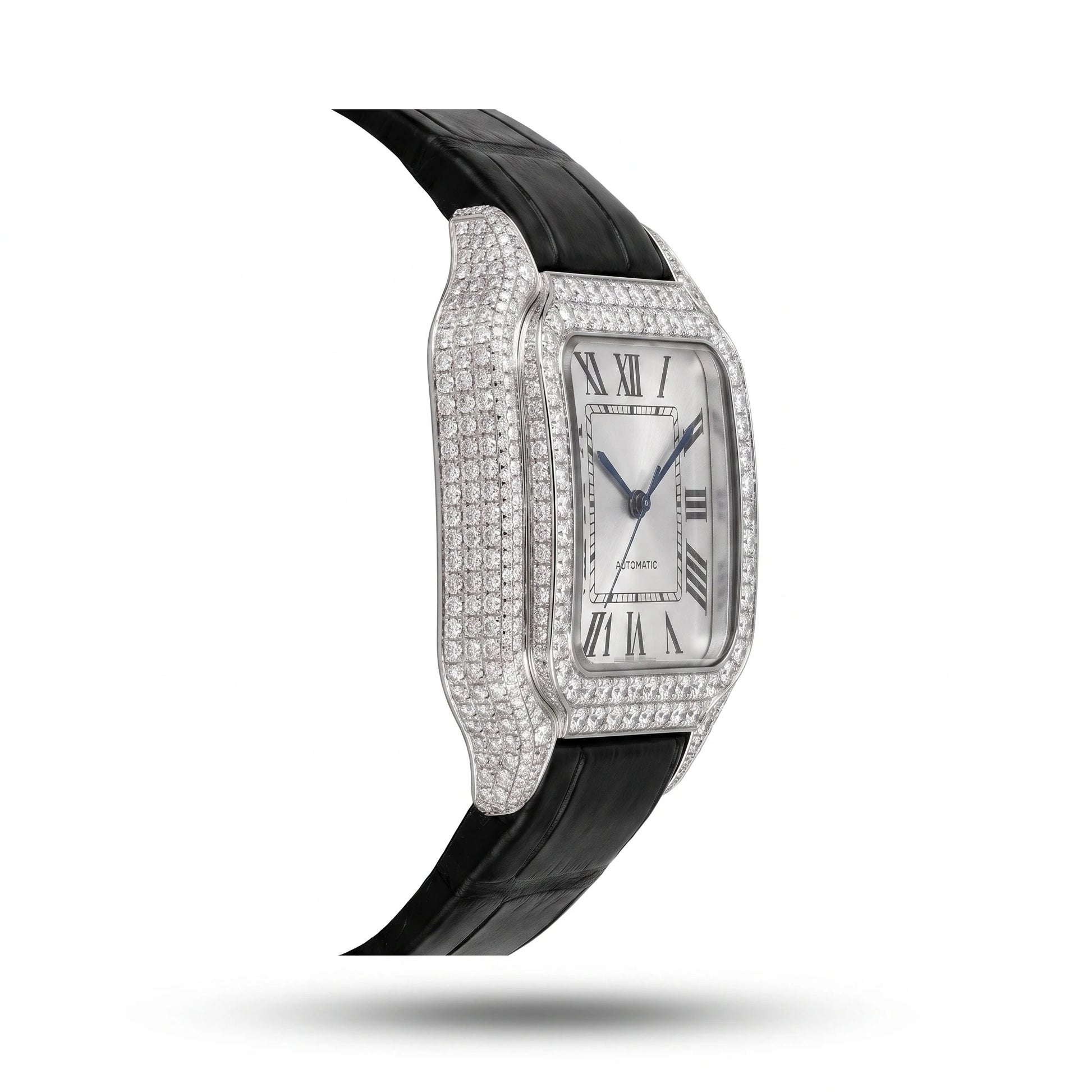 Liora Pearl women's moissanite watch – left side | United Jewel