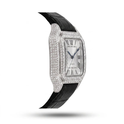 Liora Pearl women's moissanite watch – left side | United Jewel