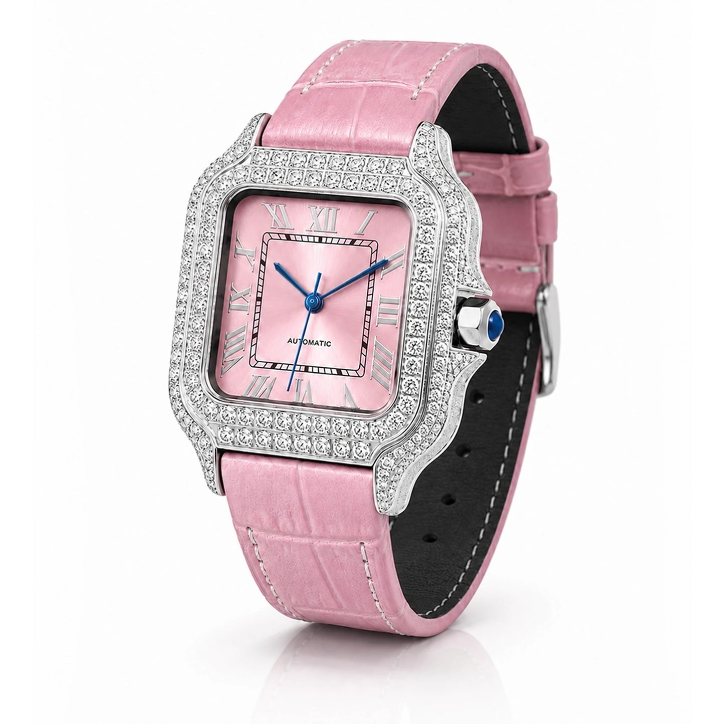 Liora Rose women's moissanite watch – angled front | United Jewel