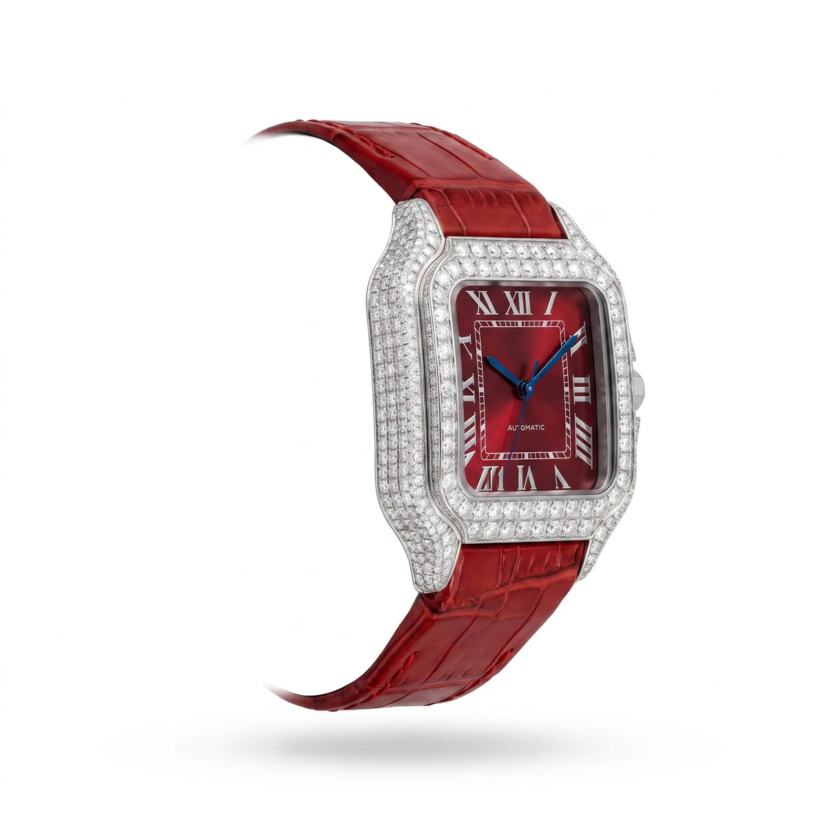 Liora Ruby women's moissanite watch – left side | United Jewel