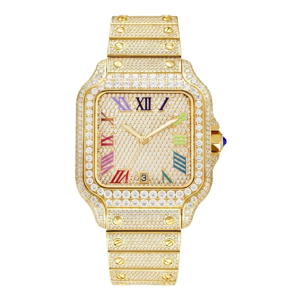 Rainbow moissanite watch – view 11 | United Jewel