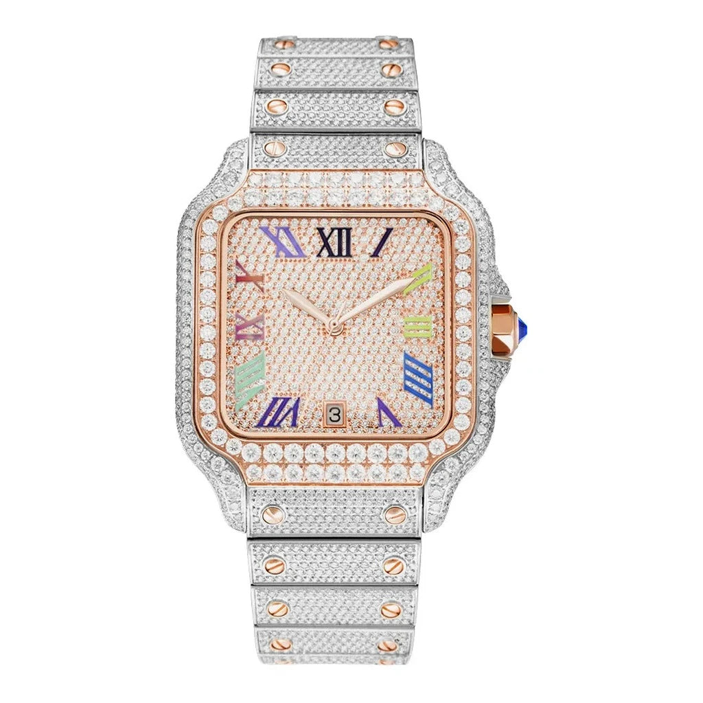 Rainbow moissanite watch – view 10 | United Jewel