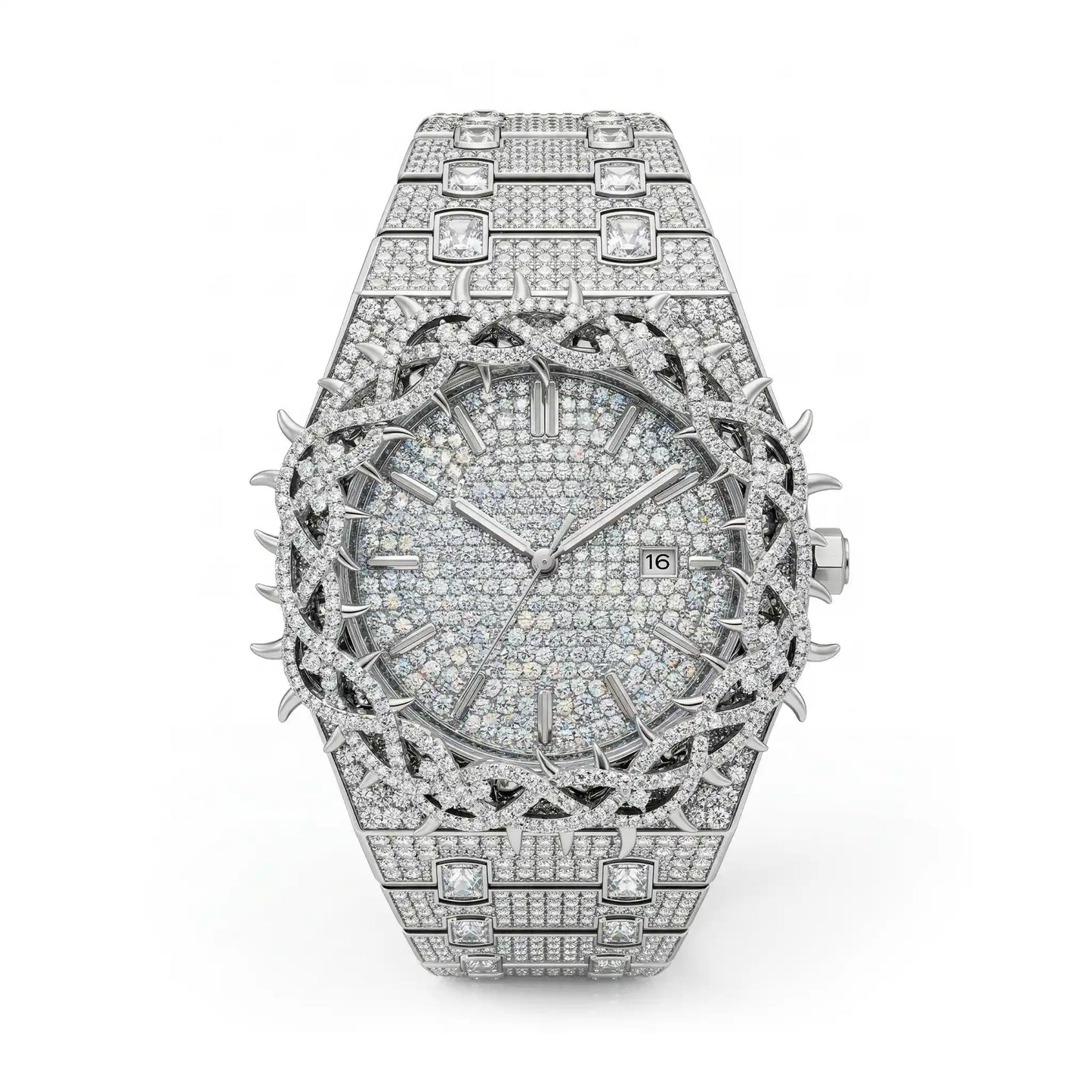 Thorn Ice moissanite watch – view 1 | United Jewel