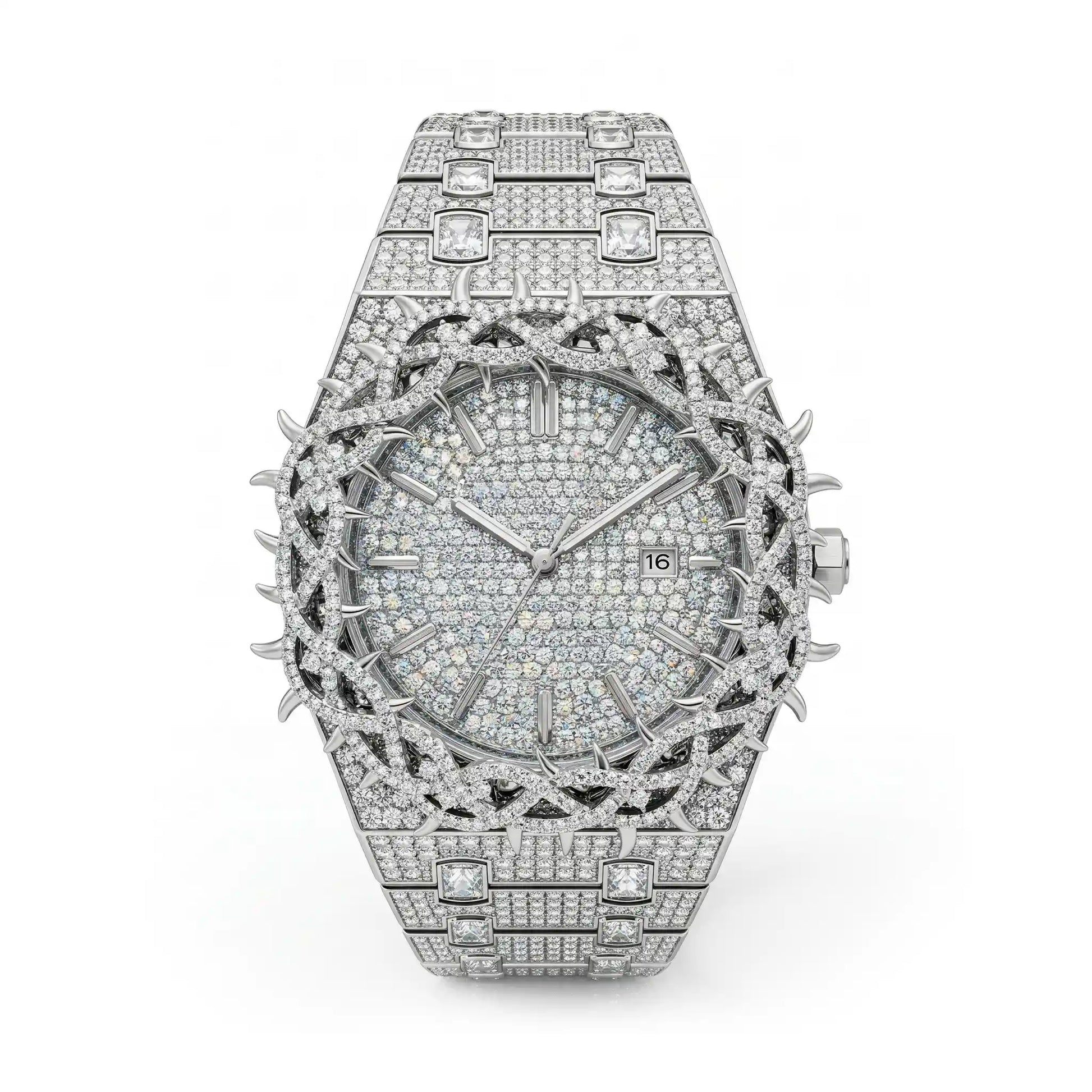 Thorn Ice moissanite watch – view 1 | United Jewel