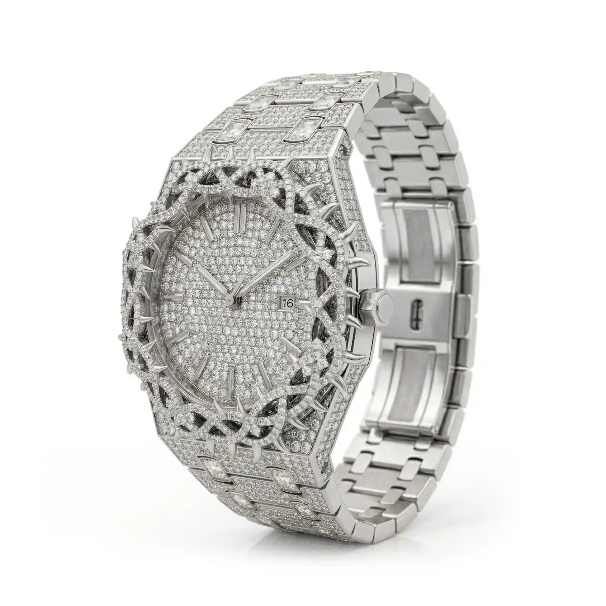 Thorn Ice moissanite watch – view 2 | United Jewel