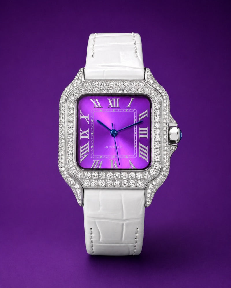 Liora Amethyst moissanite watch