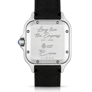 Personal inscription example on caseback
